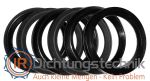 Stangendichtung RS-20 Dachmanschette  8,0 x 18,0 x 18,5 mm schwarz