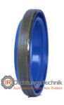 Doppelabstreifer WS-D24 20,0 x 32,0 x 6,0 x 9,0 mm Metall/PU blau/blue