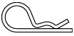 Federstecker DIN 11024 2,0 x 50,0 mm Stahl