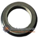 Doppelabstreifer WS-D31 10,0 x 14,8 x 3,7 x 3,7 mm PTFE-Bronze mit O-Ring 11,80 x 1,80 mm NBR 70 +/- 5 Shore A schwarz/black