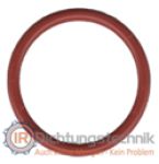 O-Ring 2,0 x 0,5 mm Silikon-FDA Konform 70 +/- 5 Shore A rot/red