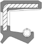 Radial-Wellendichtring DIN 3760 - AS 12,0 x 30,0 x 5,0 FPM