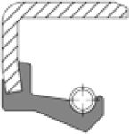 Radial-Wellendichtring DIN 3760 - B 20,0 x 30,0 x 5,0 NBR