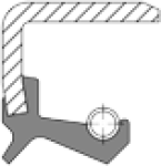 Radial-Wellendichtring DIN 3760 - BS 33,0 x 50,0 x 12,0 NBR